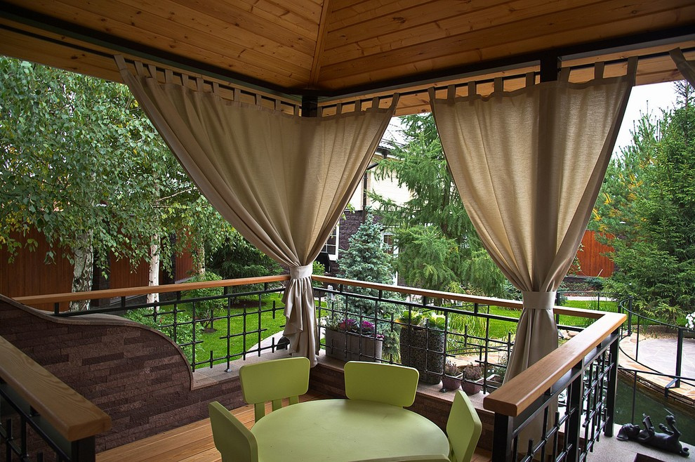 Уличные шторы в беседку