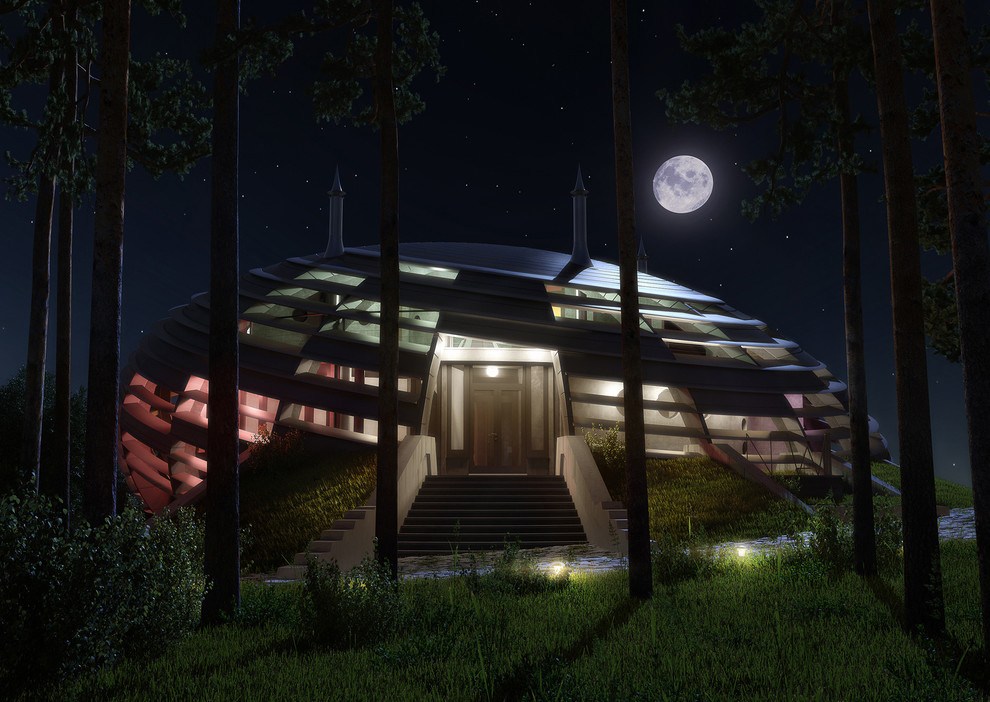 Дом-НЛО на берегу озера Селигер