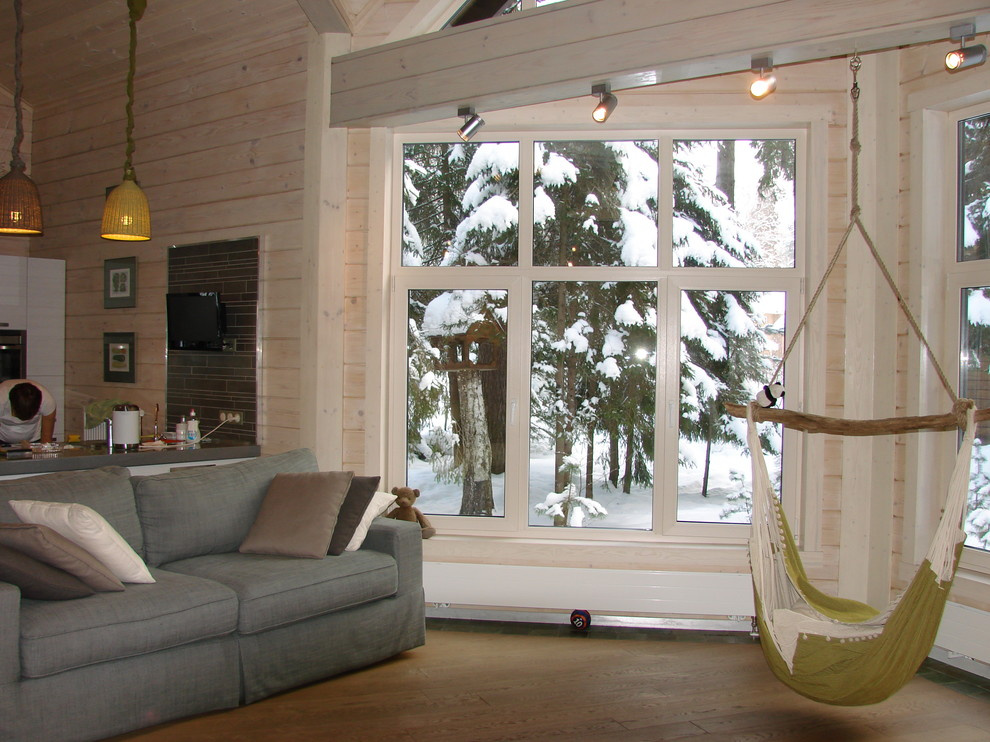 Интерьер деревянного дома