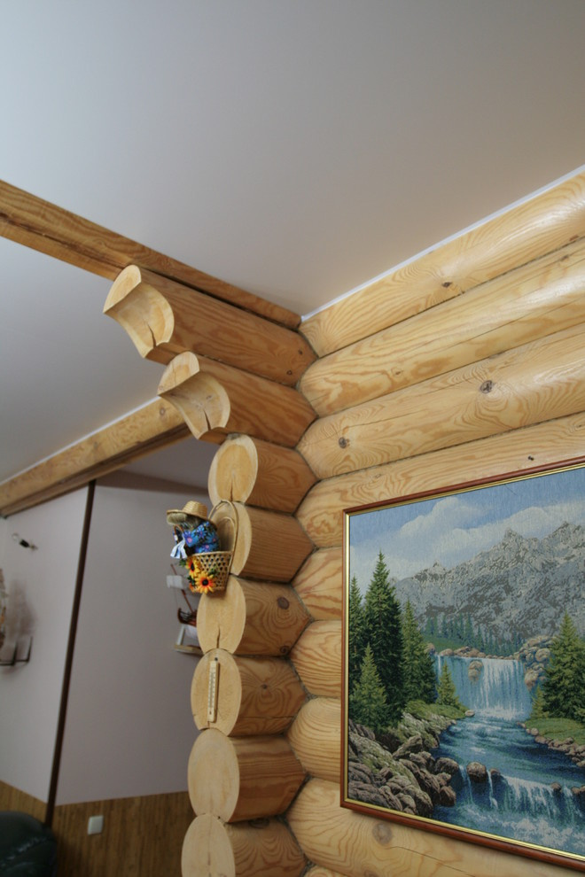 Натяжные потолки в деревянном срубовом доме