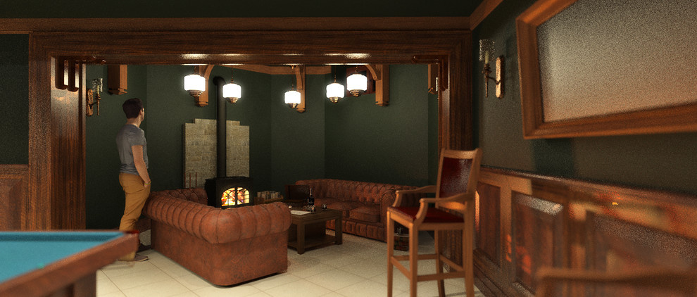 Развлекательный центр на цокольном этаже