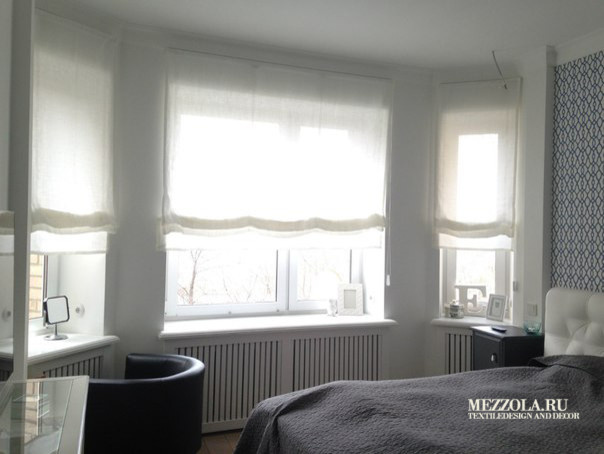 Портфолио: римские шторы