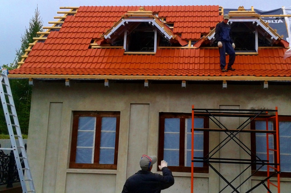 Устройство кровли из черепицы Braas