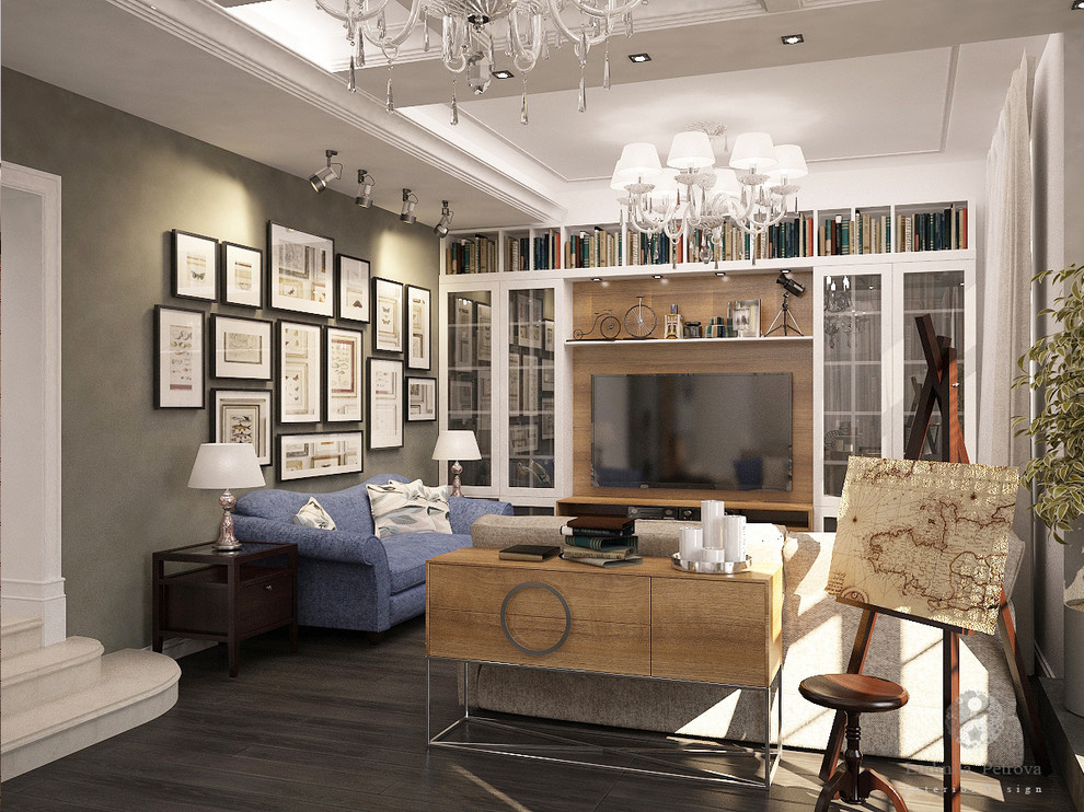 Гостиная-каминная