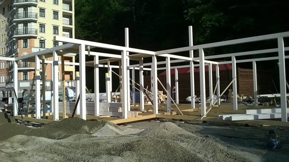 Кафе на реке Мзымта