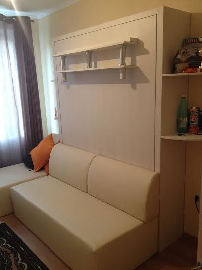 Шкаф кровать трансформер с диваном. Wall bed and sofa