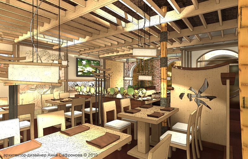 Интерьер суши-бара "Хацу-мо", Ульяновск