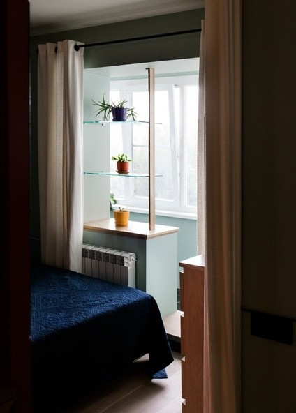 Квартира - студия с утеплённой лоджией.