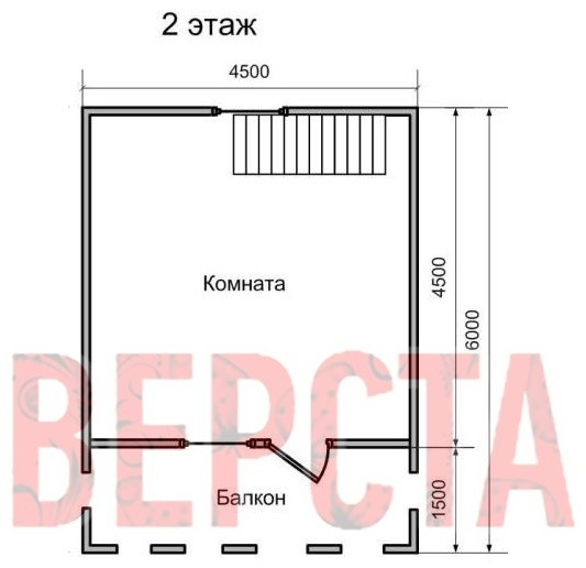 План второго этажа