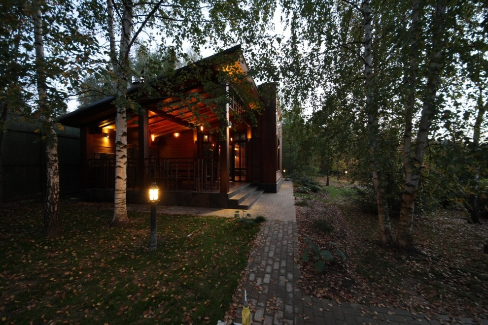 Павильон для СПА вечером