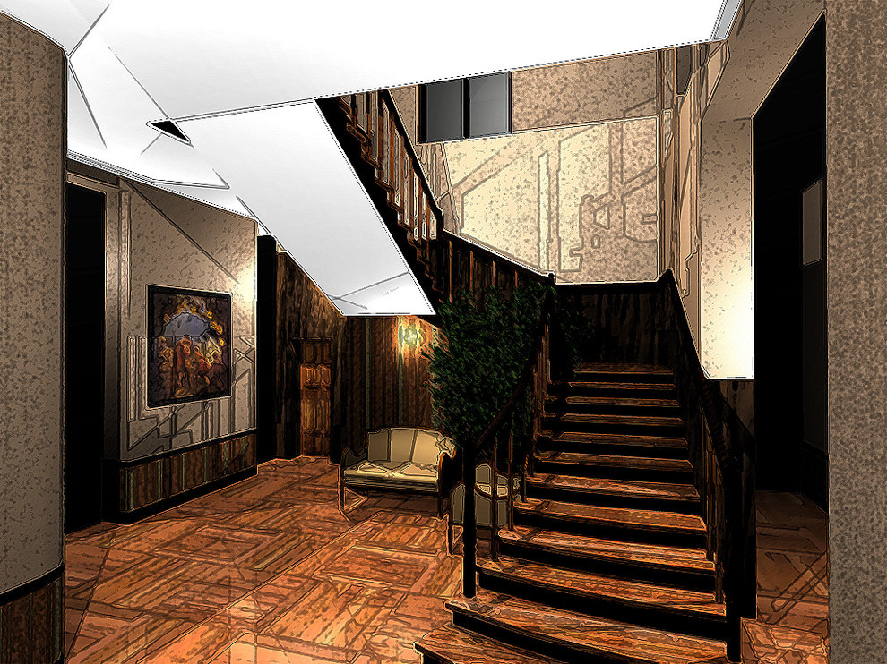 Дом в сосновом лесу