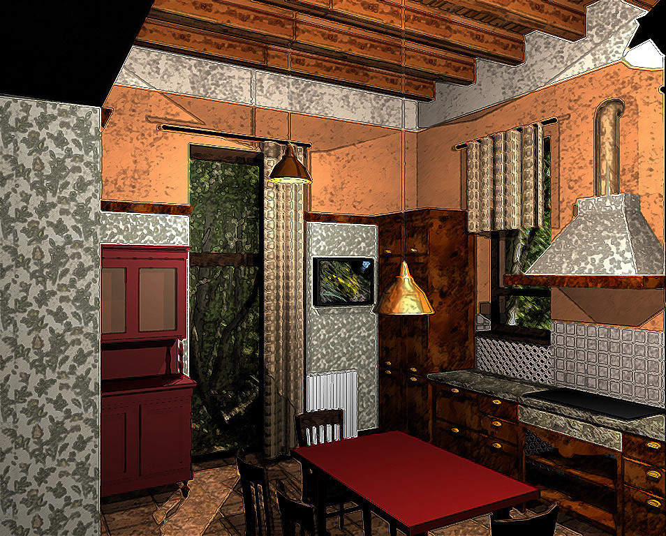 Дом в сосновом лесу