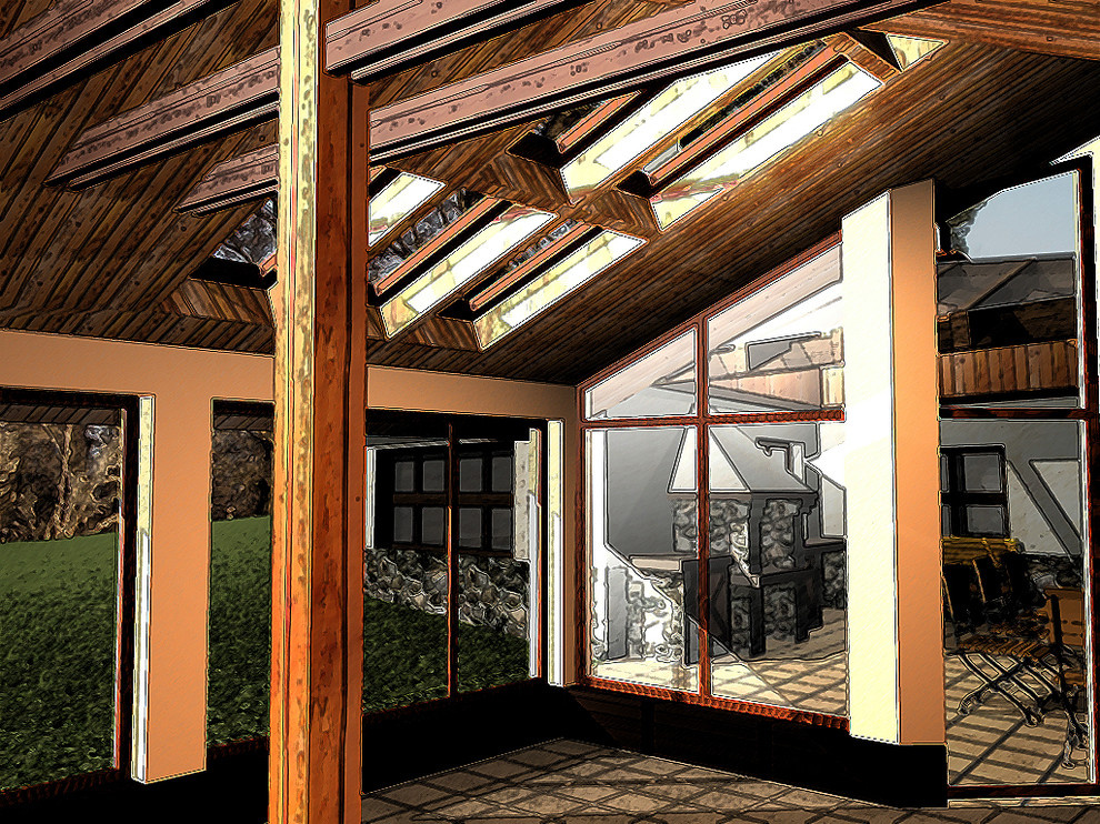 Дом в сосновом лесу