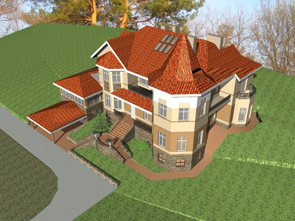 Дом в сосновом лесу