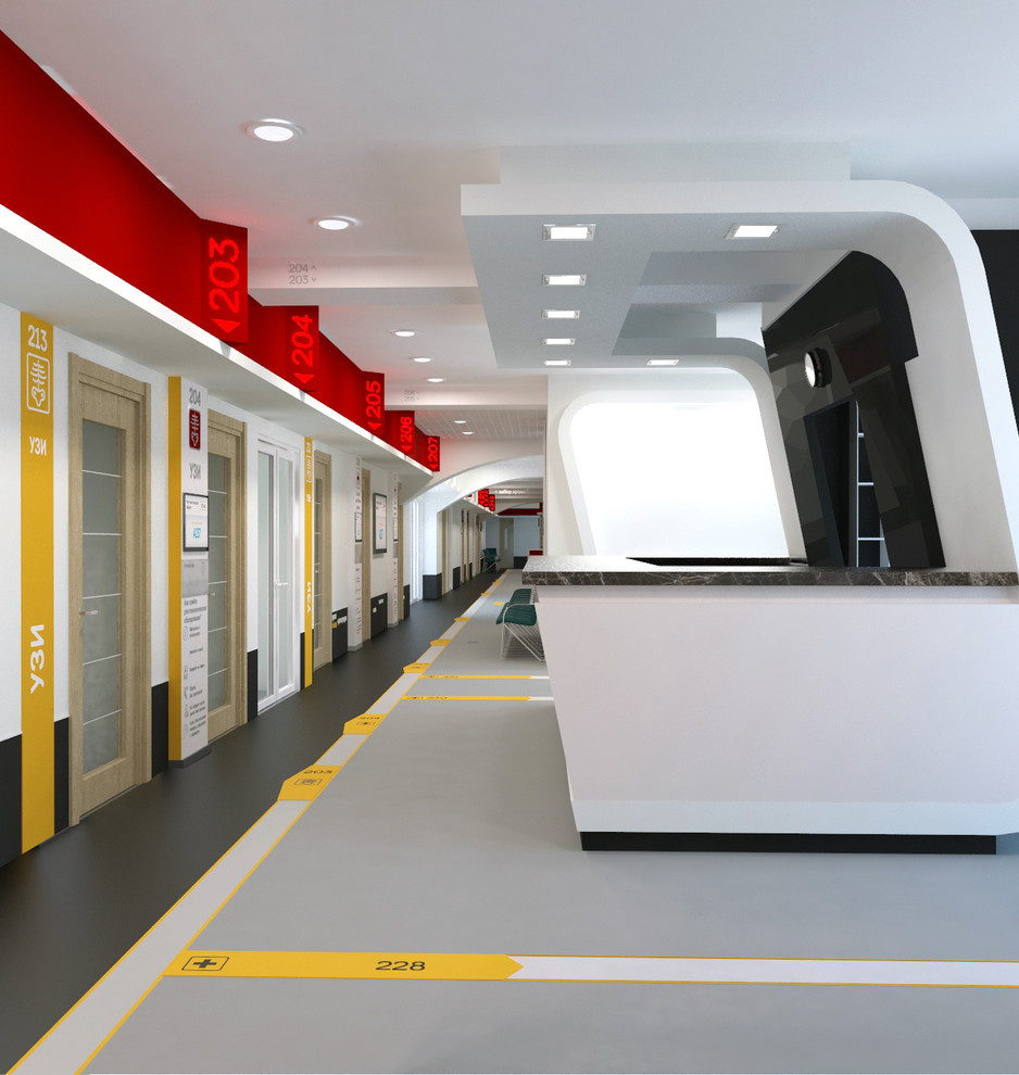 Интерьер клиники "Здоровье" г.Томск, ул.Котовского, 19