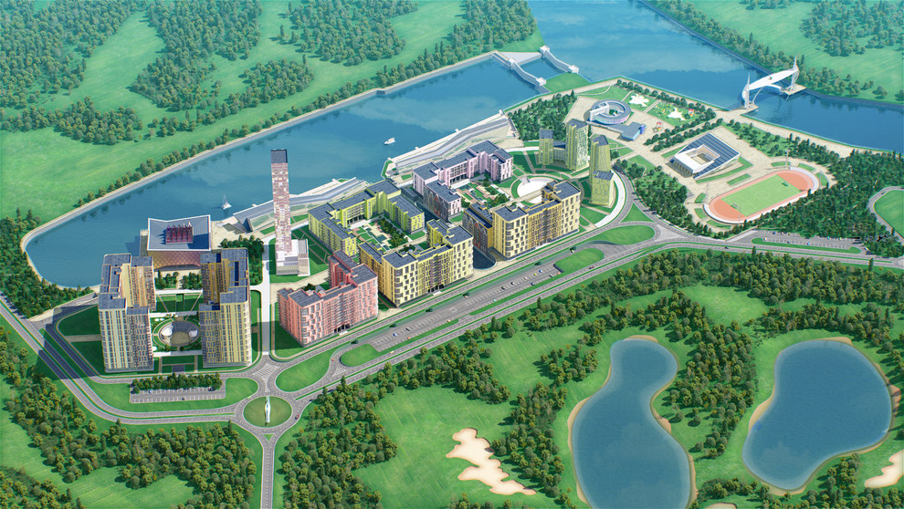 Архитектурно-планировочная концепция квартала "SkyBay" г.Новосибирск