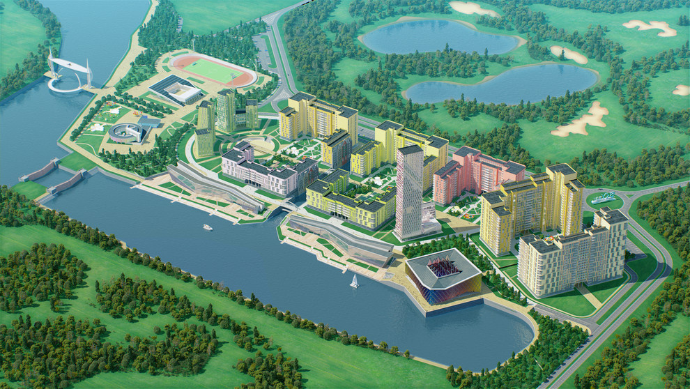 Архитектурно-планировочная концепция квартала "SkyBay" г.Новосибирск