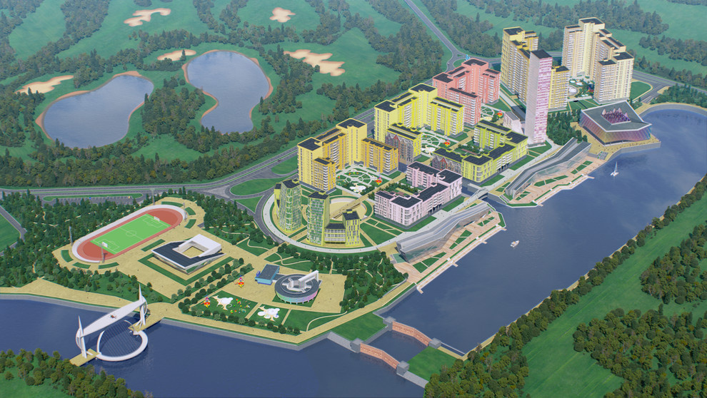 Архитектурно-планировочная концепция квартала "SkyBay" г.Новосибирск