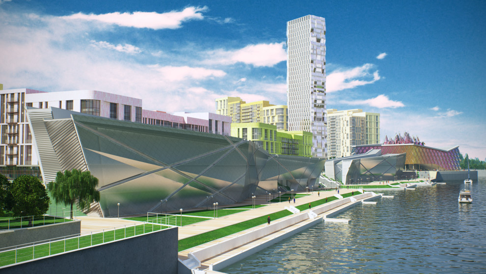 Архитектурно-планировочная концепция квартала "SkyBay" г.Новосибирск