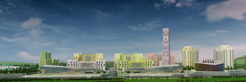 Архитектурно-планировочная концепция квартала "SkyBay" г.Новосибирск