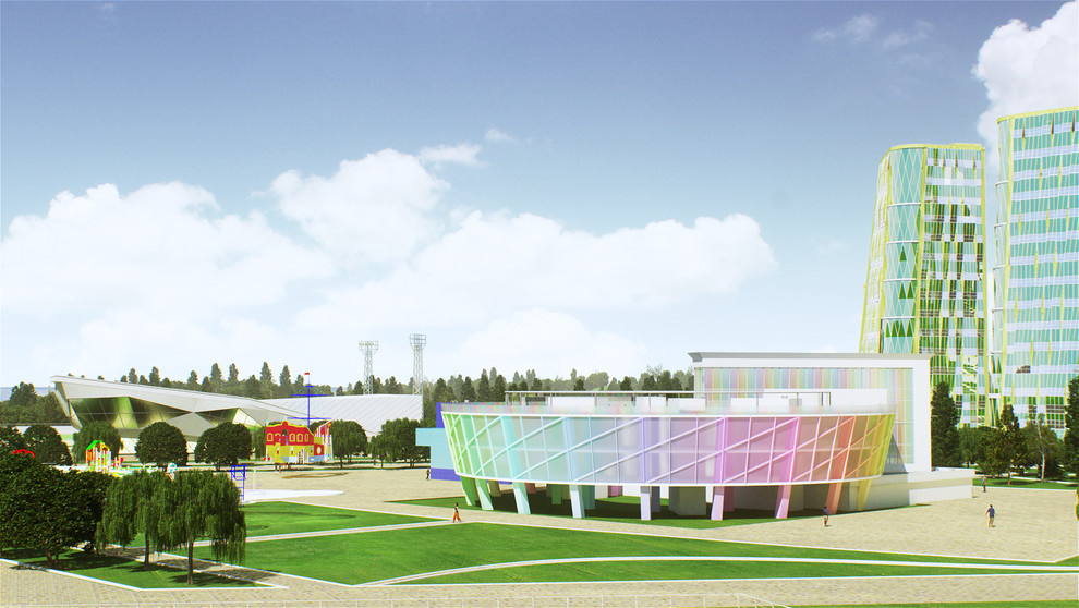 Архитектурно-планировочная концепция квартала "SkyBay" г.Новосибирск