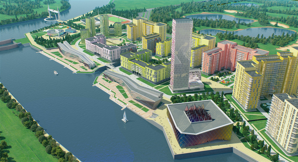 Архитектурно-планировочная концепция квартала "SkyBay" г.Новосибирск