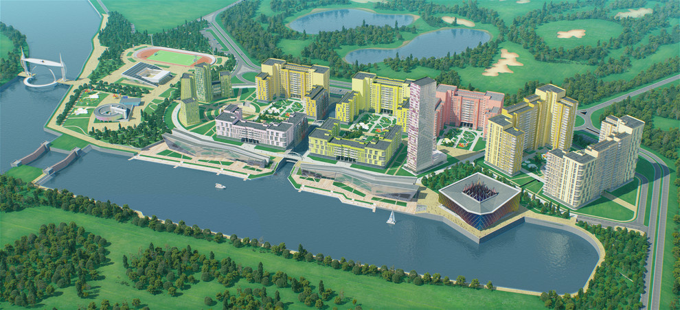 Архитектурно-планировочная концепция квартала "SkyBay" г.Новосибирск