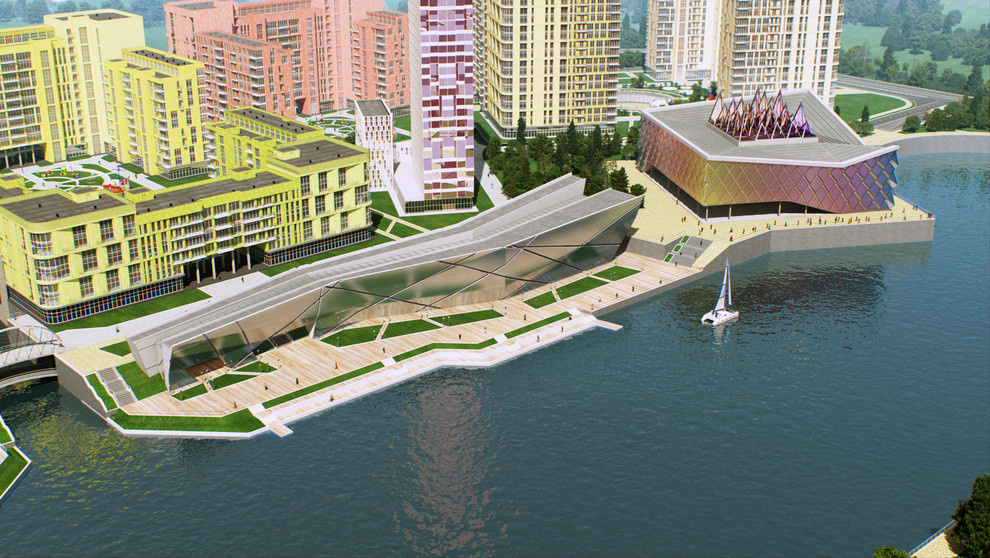 Архитектурно-планировочная концепция квартала "SkyBay" г.Новосибирск