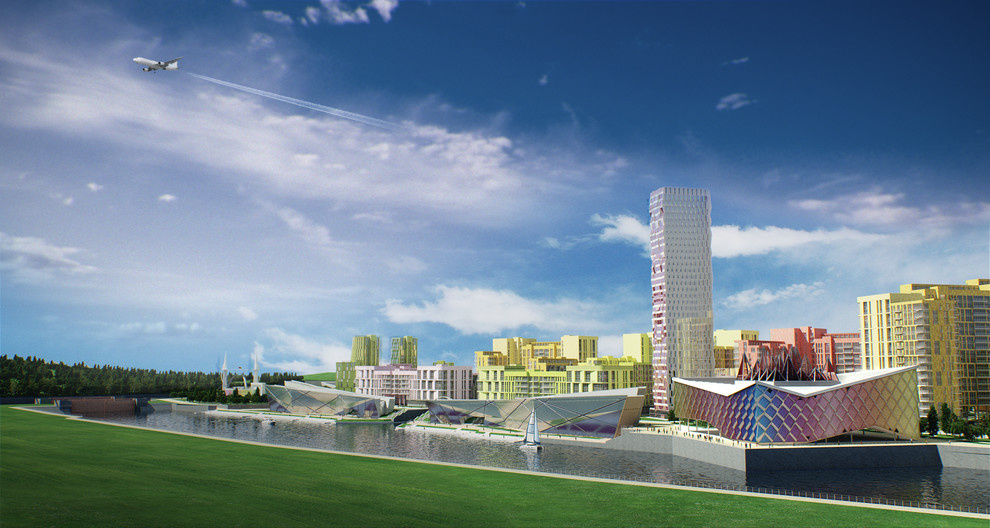 Обложка проекта: Архитектурно-планировочная концепция квартала "SkyBay" г.Новосибирск