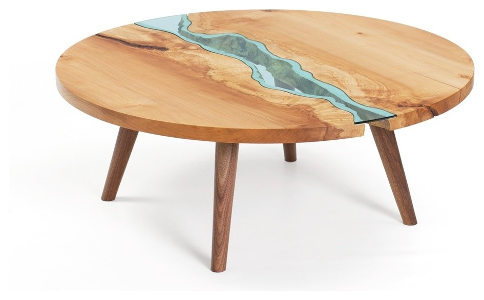 стол круглый река 102