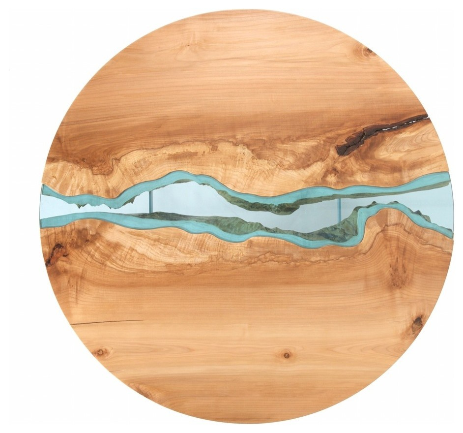 стол круглый река 102