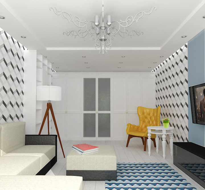 Обложка проекта: Жилая комната г.Томск, пр.Ленина