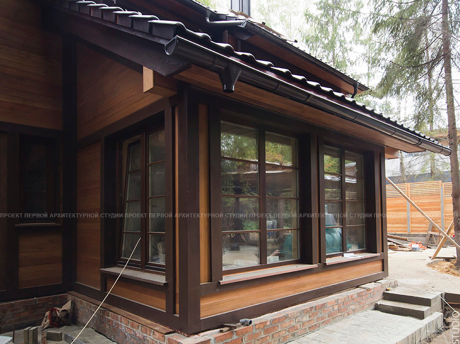 Загородный брусовой дом в п. Салтыковка, 306 м.кв