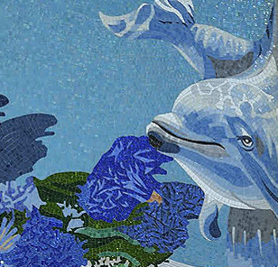 Бассейн в частном доме из мозаики Art&Natura