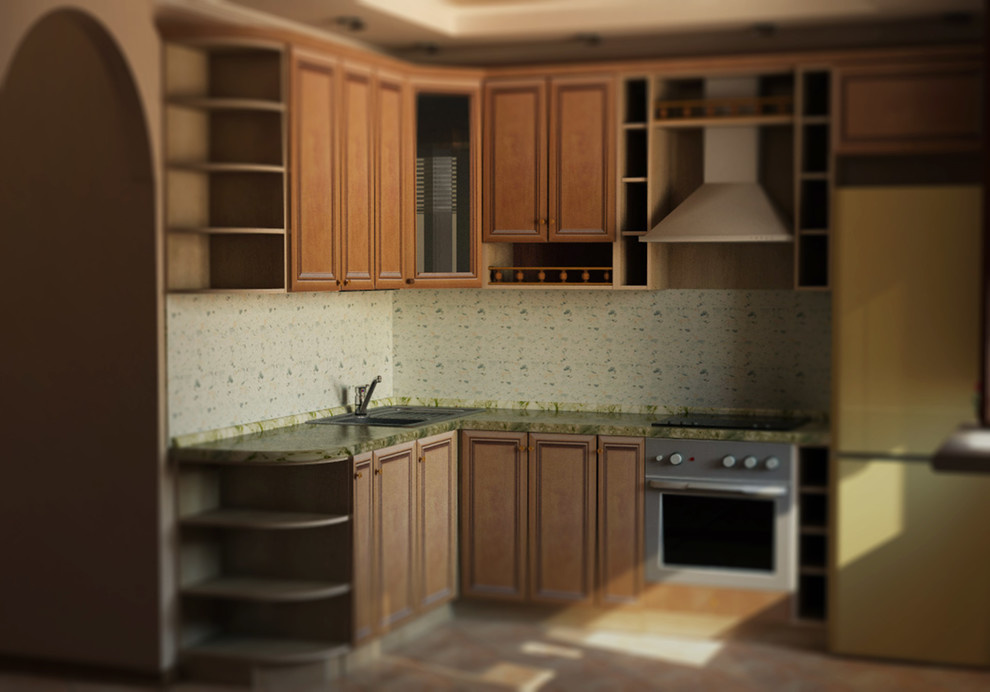 3d визуализация кухни