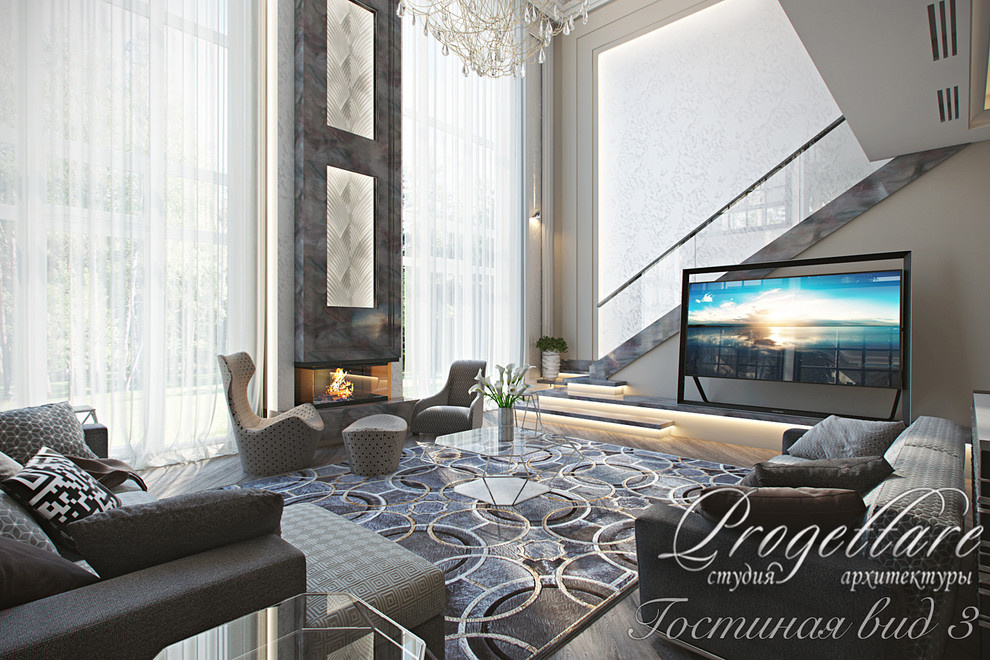 Residential house in Leningrad Oblast, Russia. House area of 750 sq.m.