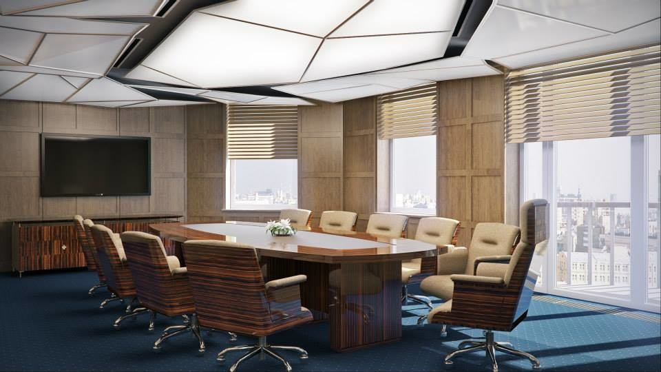 Office design interiors "Usadba centre". Moscow