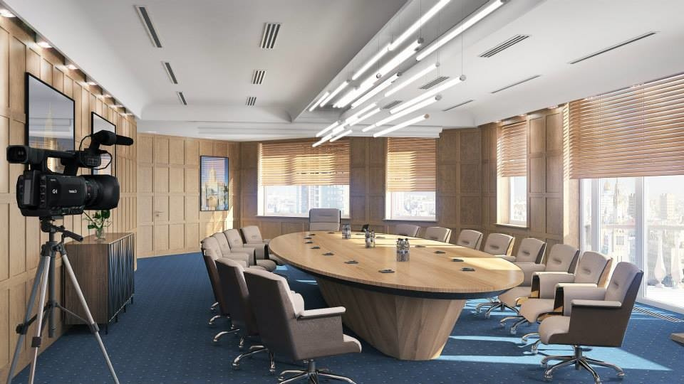 Office design interiors "Usadba centre". Moscow