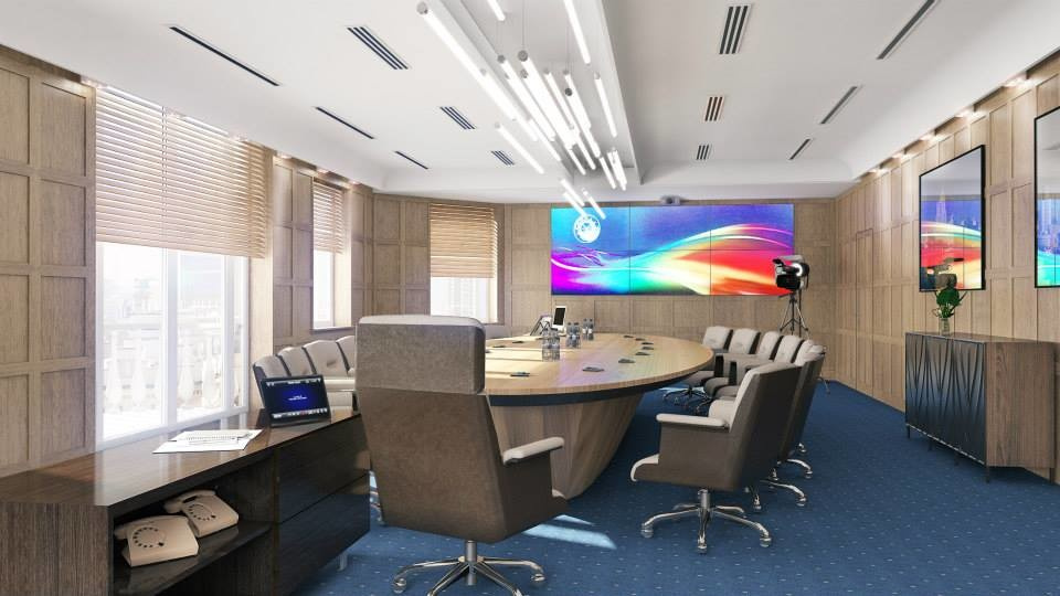 Office design interiors "Usadba centre". Moscow