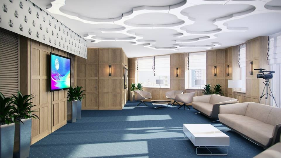 Office design interiors "Usadba centre". Moscow