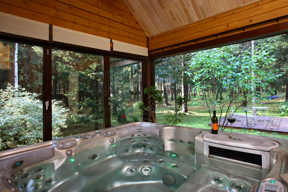 Баня с садом