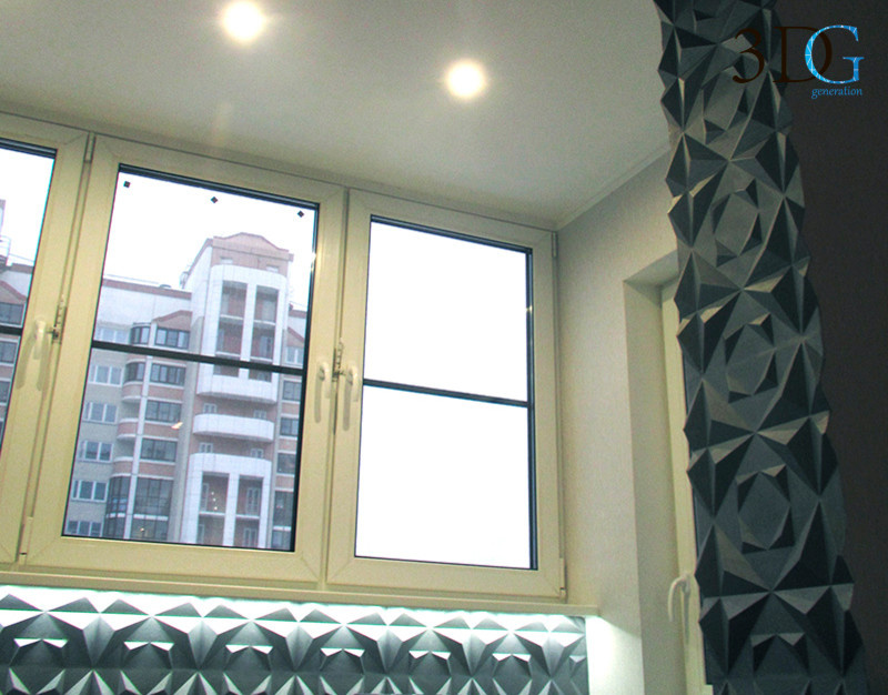 3d панели на балконе