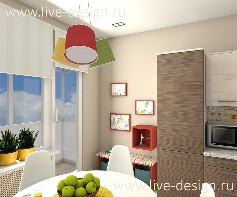 Кухня во Всеволожске для молодой семьи с тремя малышами