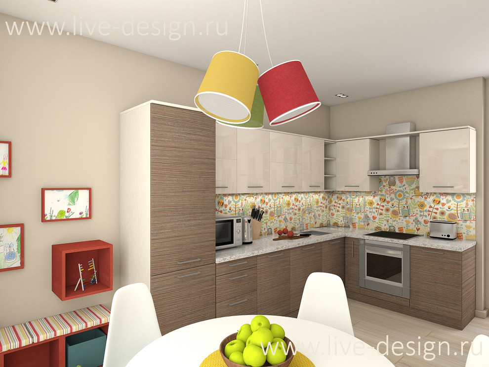 Кухня во Всеволожске для молодой семьи с тремя малышами