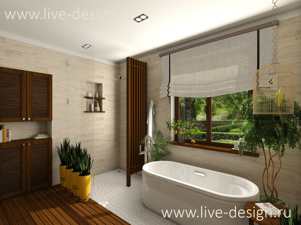 Ванная комната в загородном доме под Гатчиной