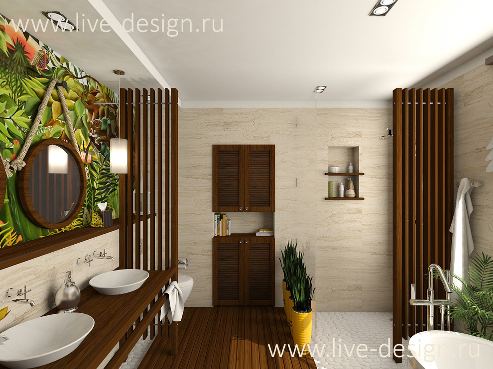 Ванная комната в загородном доме под Гатчиной