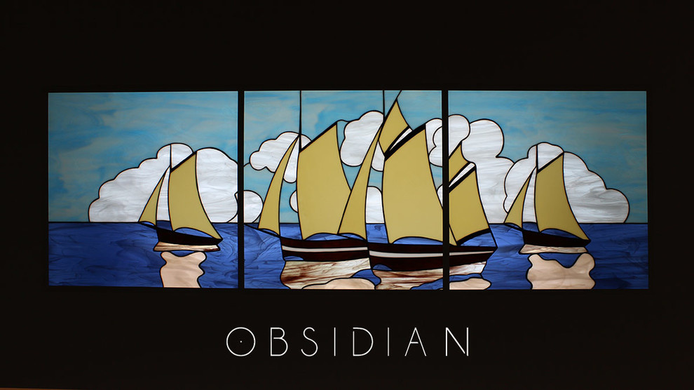 Обложка проекта: Витраж для ванной комнаты.