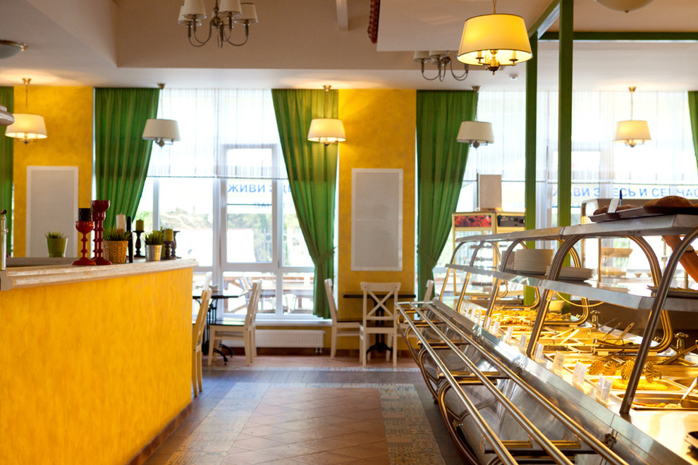 Интерьер столовой "Вкусное лето" с. Дивноморское