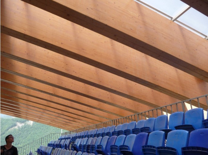 Строительство санно-бобслейной трассы в г. Сочи. 2012 г.