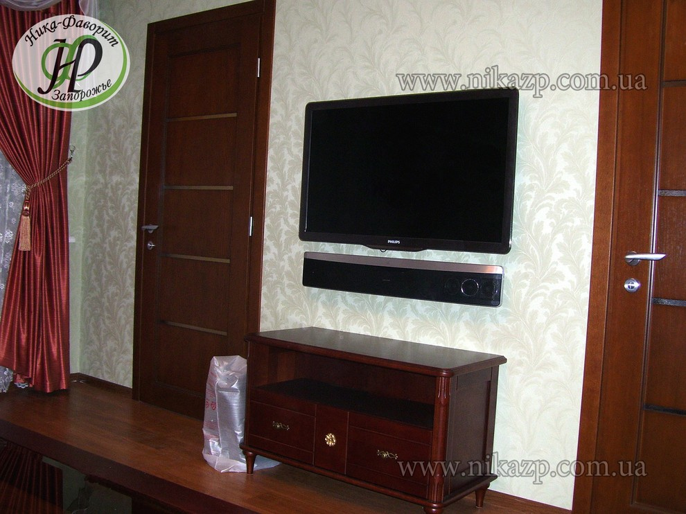 Living room design. Bedroom design. Wooden furniture. Гостиная/спальня на заказ